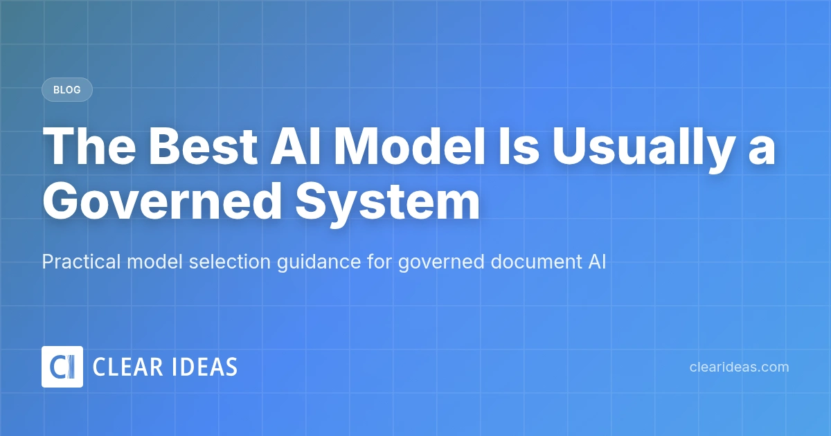 The Best AI Model Is Usually a Governed System
