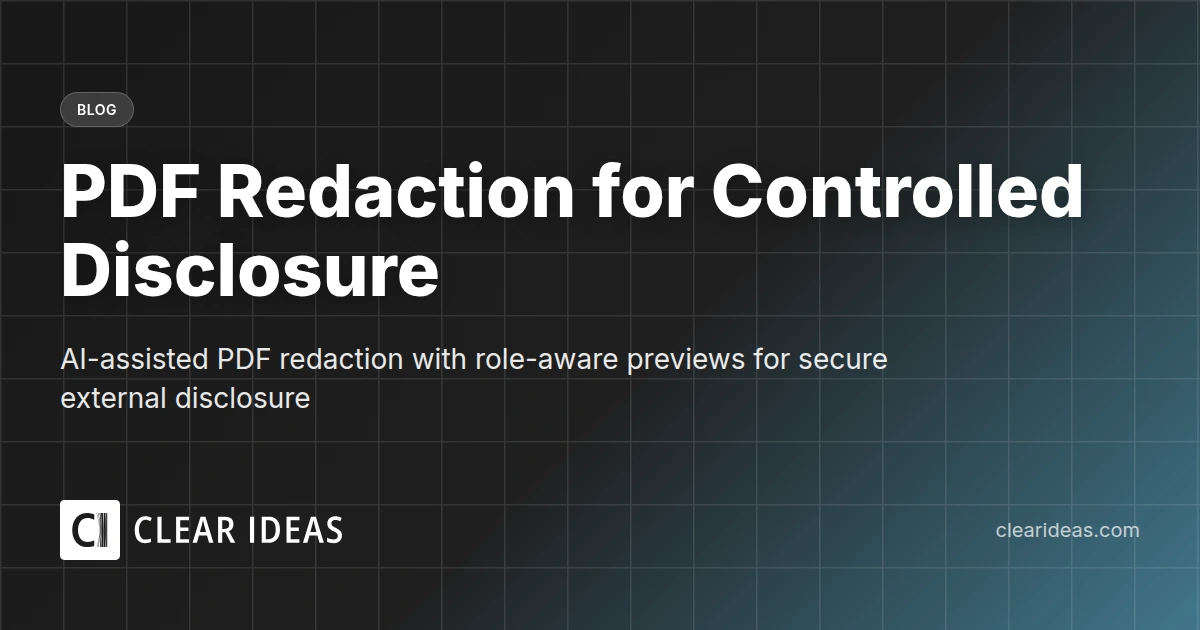 PDF Redaction for Controlled Disclosure