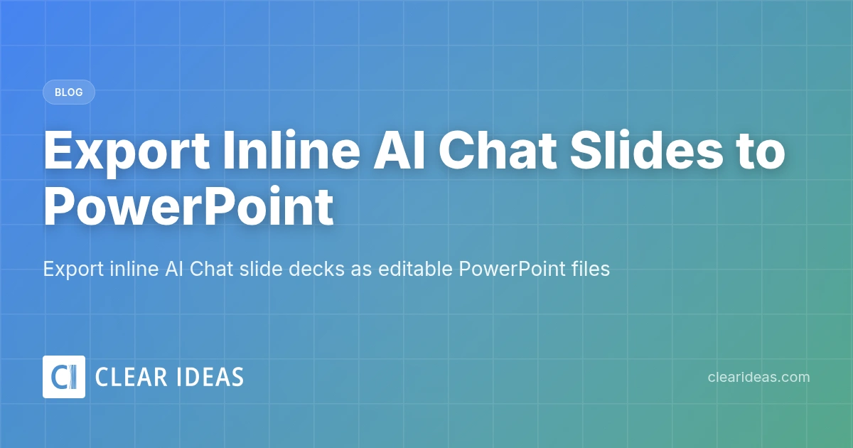Export Inline AI Chat Slides to PowerPoint