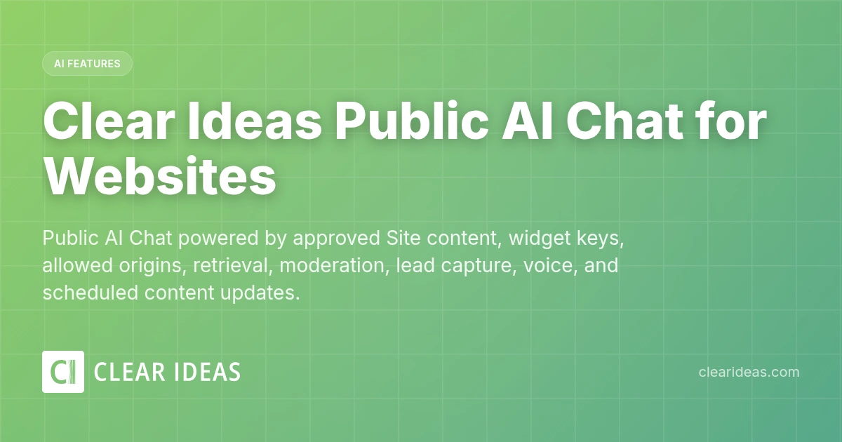 Public AI Chat | Clear Ideas™